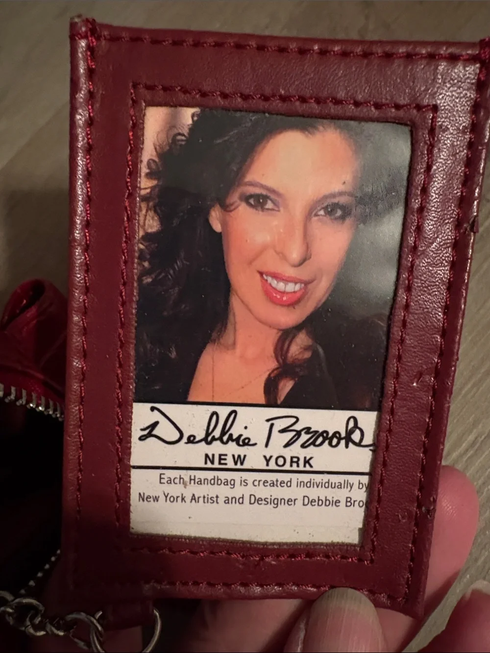 Debbie Brooks Red Butterfly Wristlet Wallet